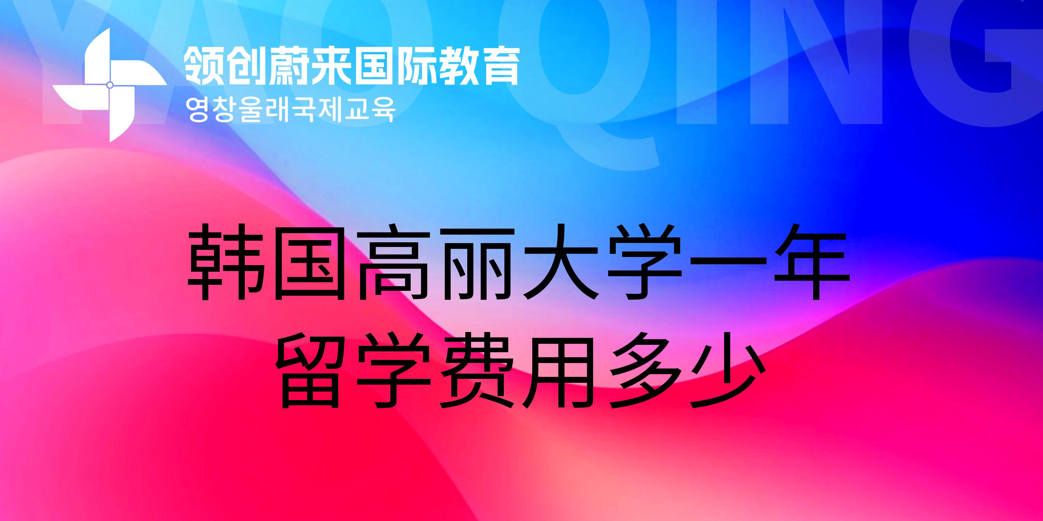 韩国高丽大学一年留学费用多少